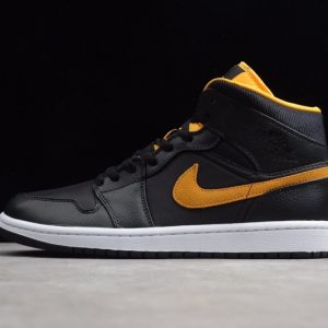 Jordan 1 Mid Black University Gold CI9352-001