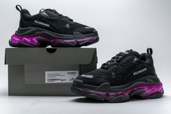 Ba***ci*ga Triple S Black Plum Red 544351 W09O1 0829(SP batch) - Image 2