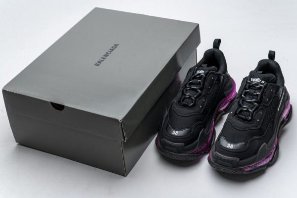 Ba***ci*ga Triple S Black Plum Red 544351 W09O1 0829(SP batch) - Image 3