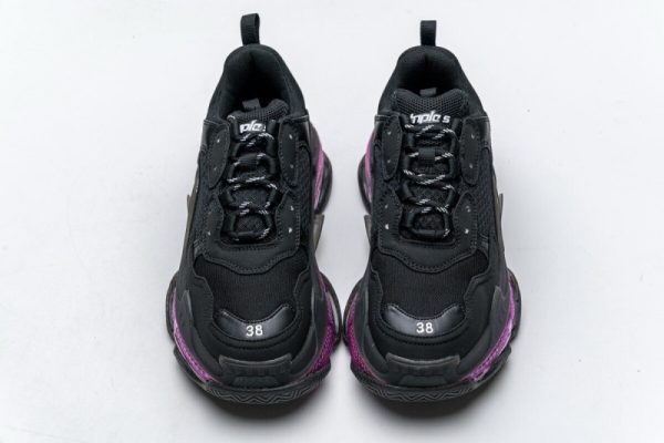 Ba***ci*ga Triple S Black Plum Red 544351 W09O1 0829(SP batch) - Image 4