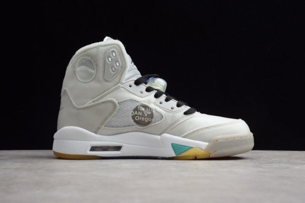 Top Air Jordan Retro 5 x Off-White CT8480-105 - Image 3