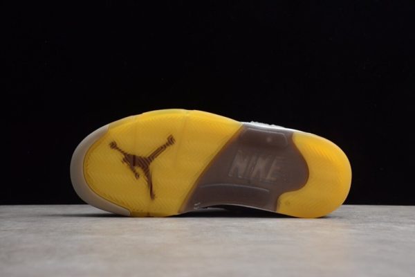Top Air Jordan Retro 5 x Off-White CT8480-105 - Image 5