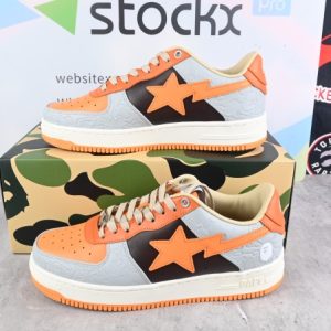 A Bathing Ape Bape Sta Low Grey Orange(SP batch) 001FWH701002_ORG_A / 1H70-291-002