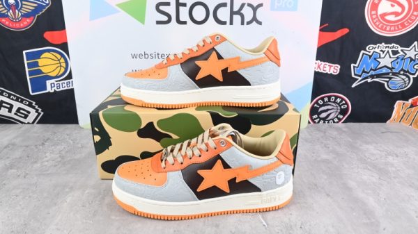 A Bathing Ape Bape Sta Low Grey Orange(SP batch) 001FWH701002_ORG_A / 1H70-291-002