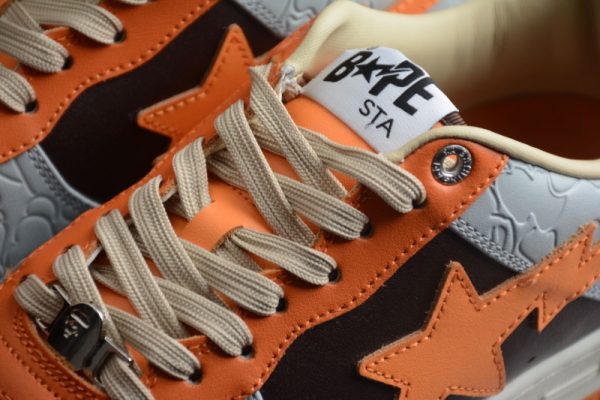 A Bathing Ape Bape Sta Low Grey Orange(SP batch) 001FWH701002_ORG_A / 1H70-291-002 - Image 3