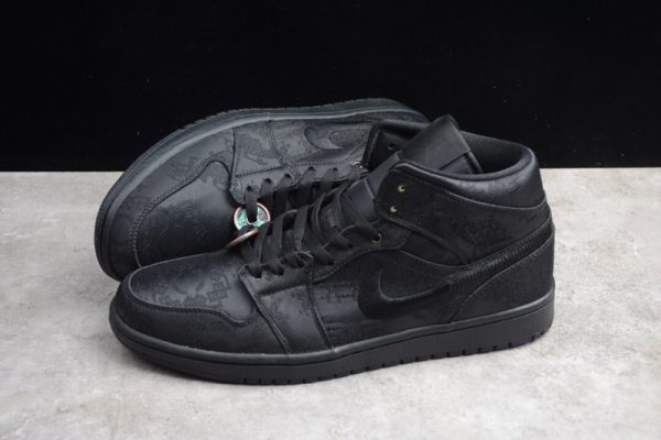 Edison Chen x Air Jordan 1 Mid   Fearless Black   CU2804-300 - Image 4