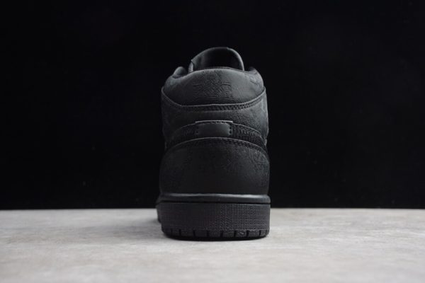 Edison Chen x Air Jordan 1 Mid   Fearless Black   CU2804-300 - Image 5