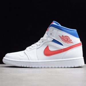 Jordan 1 Mid White Red Royal (W) BQ6472-164