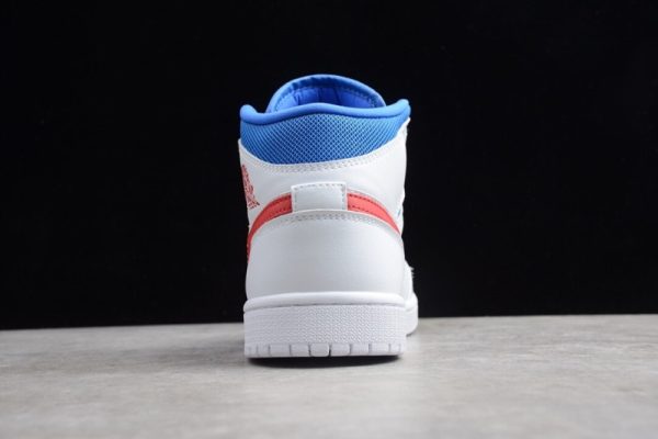 Jordan 1 Mid White Red Royal (W) BQ6472-164 - Image 3