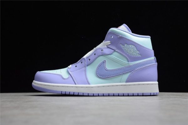 Jordan 1 Mid Purple Aqua 554724-500