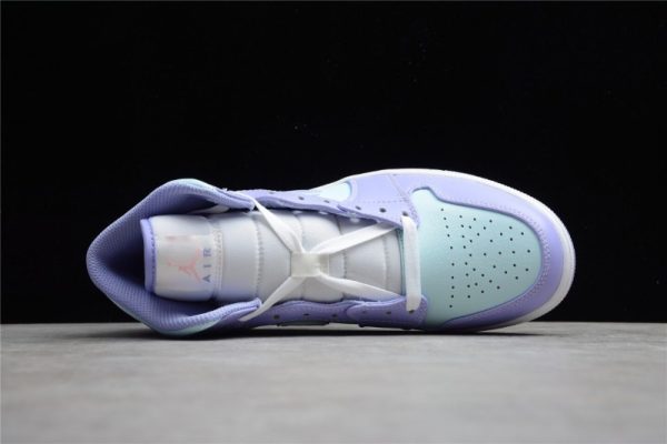 Jordan 1 Mid Purple Aqua 554724-500 - Image 4