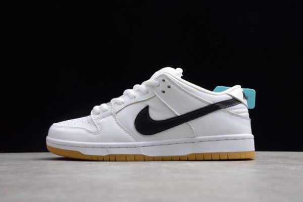 Nike SB Dunk Low Orange Label White Black CD2563-100 - Image 2