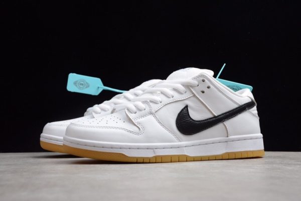 Nike SB Dunk Low Orange Label White Black CD2563-100 - Image 3