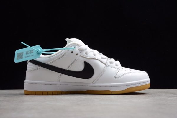 Nike SB Dunk Low Orange Label White Black CD2563-100 - Image 4
