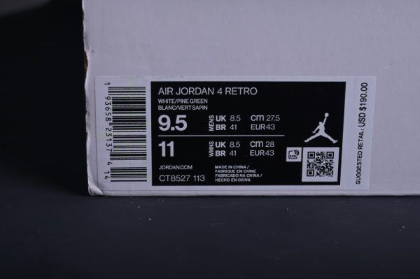 Jordan 4 Retro Metallic Green  CT8527-113 - Image 2