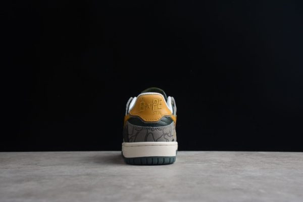 A Bathing Ape Bape SK8 Sta Grey Mustard Yellow (SP batch)001FWH801007_GRN_A - Image 5